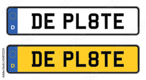 germany number plate