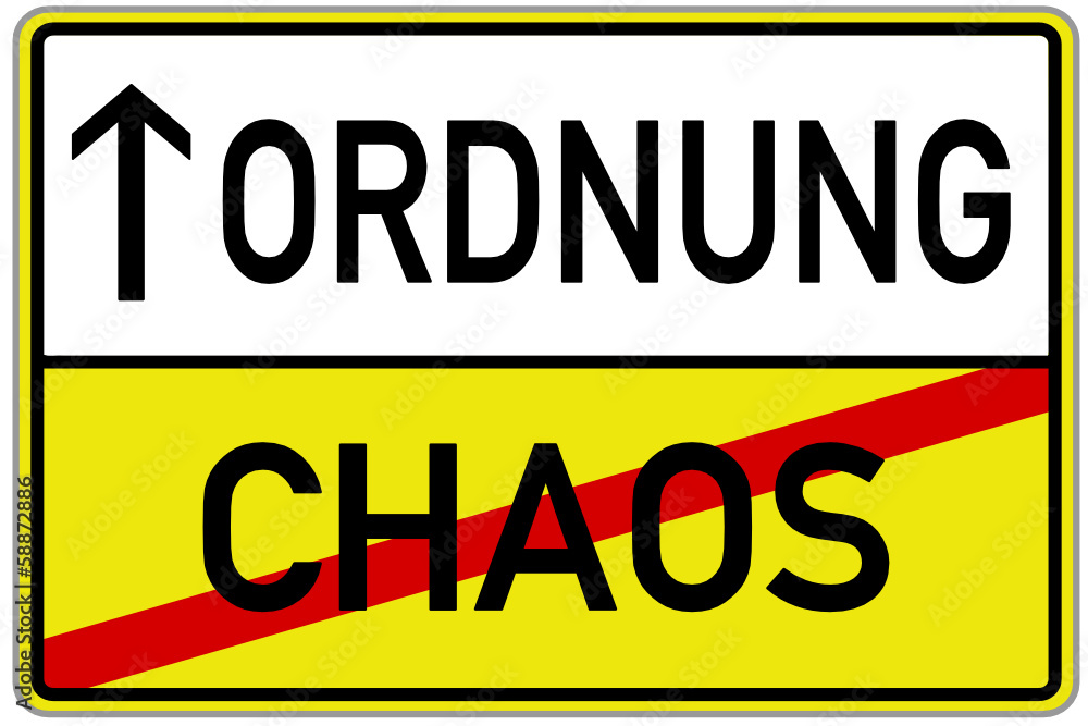 Ordnung Chaos Schild #131128-svg03 Ordnung Chaos Schild #131128-svg03