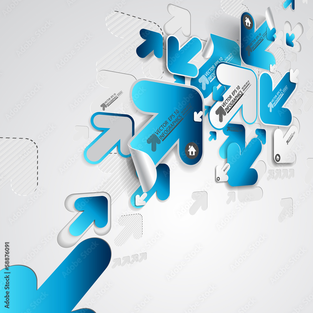 Abstract 3D Paper Infographics Abstract 3D Paper Infographics