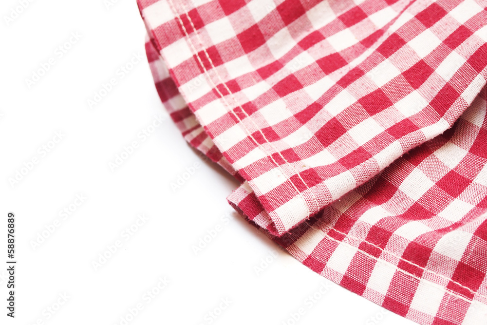 the white and red checkered cloth on white background the white and red checkered cloth on white background