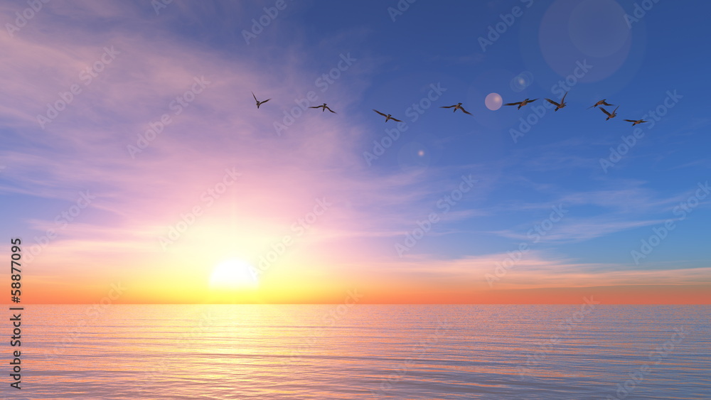 Obraz premium 日の出