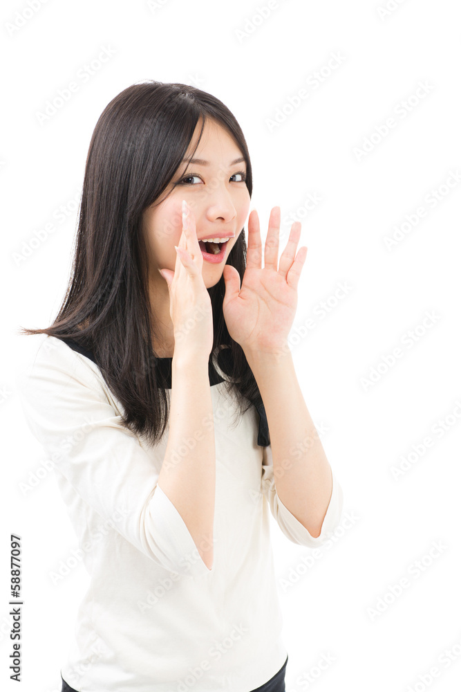 young asian businesswoman yelling young asian businesswoman yelling