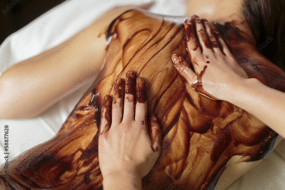 Obraz premium Hot chocolate massage