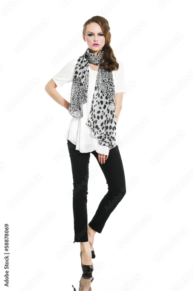 Full body portrait of a beautiful young female standing posing Full body portrait of a beautiful young female standing posing