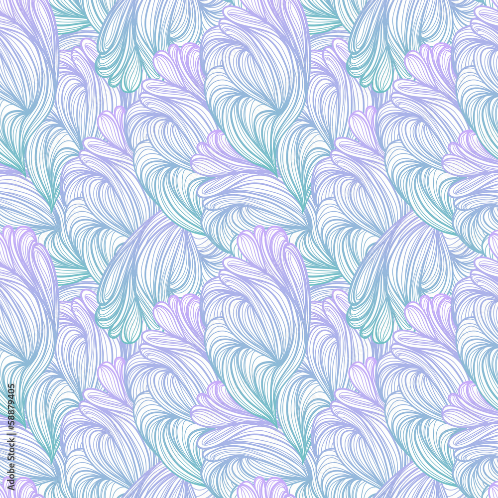 Seamless abstract pattern, waves background Seamless abstract pattern, waves background