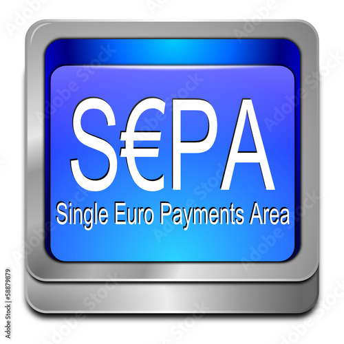 SEPA - Single Euro Payments Area - Button