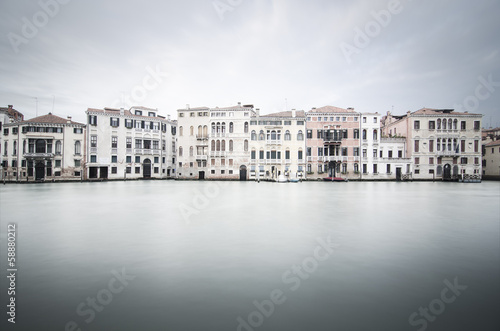 Venice palace detail, Grand Canal long exposure