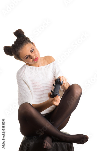 Girl gamer photo