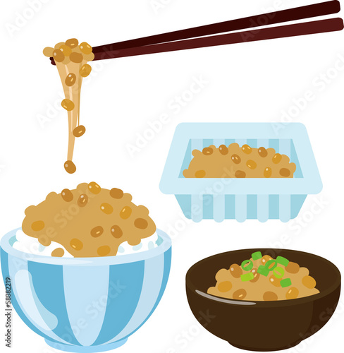 パック入り納豆と白ご飯