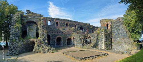 Ruins of Kaiserpfalz in Kaiserswerth district of Dusseldorf
