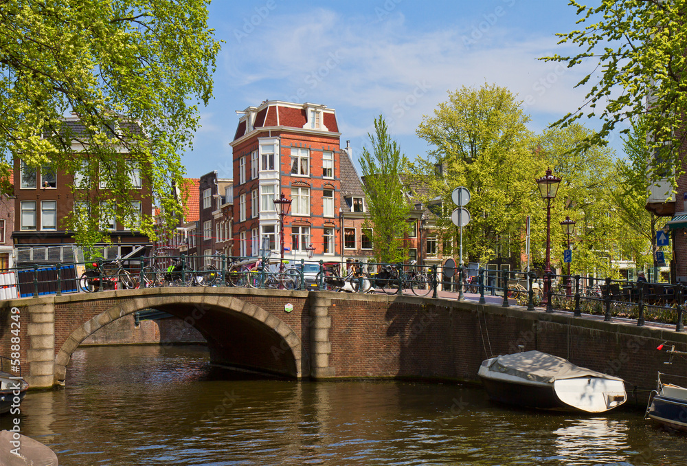canal ring in Amsterdam, Netherland