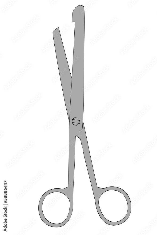 cartoon image of enterotome tool cartoon image of enterotome tool