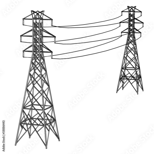 cartoon image of electric lines