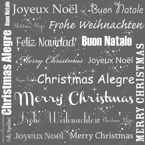 Fond Joyeux Noël Gris