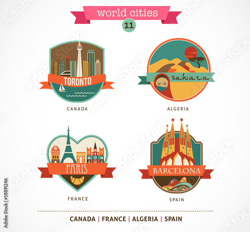 World Places - Paris, Toronto, Barcelona, Sahara