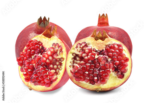 pomegranate on a white background