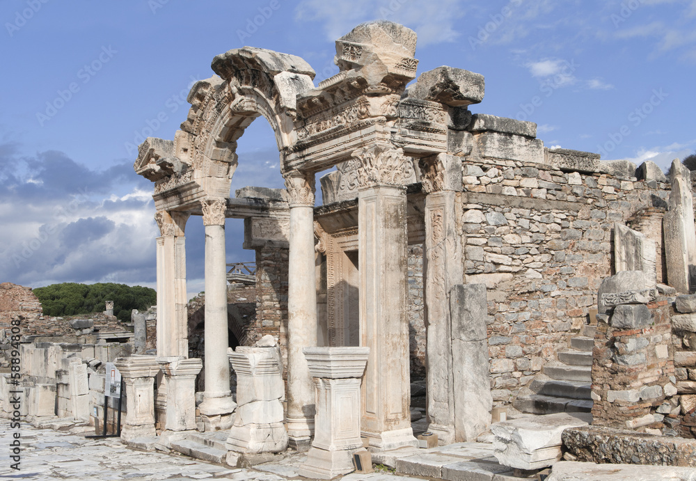 The temple of Hadrian, Ephesos, Turkey