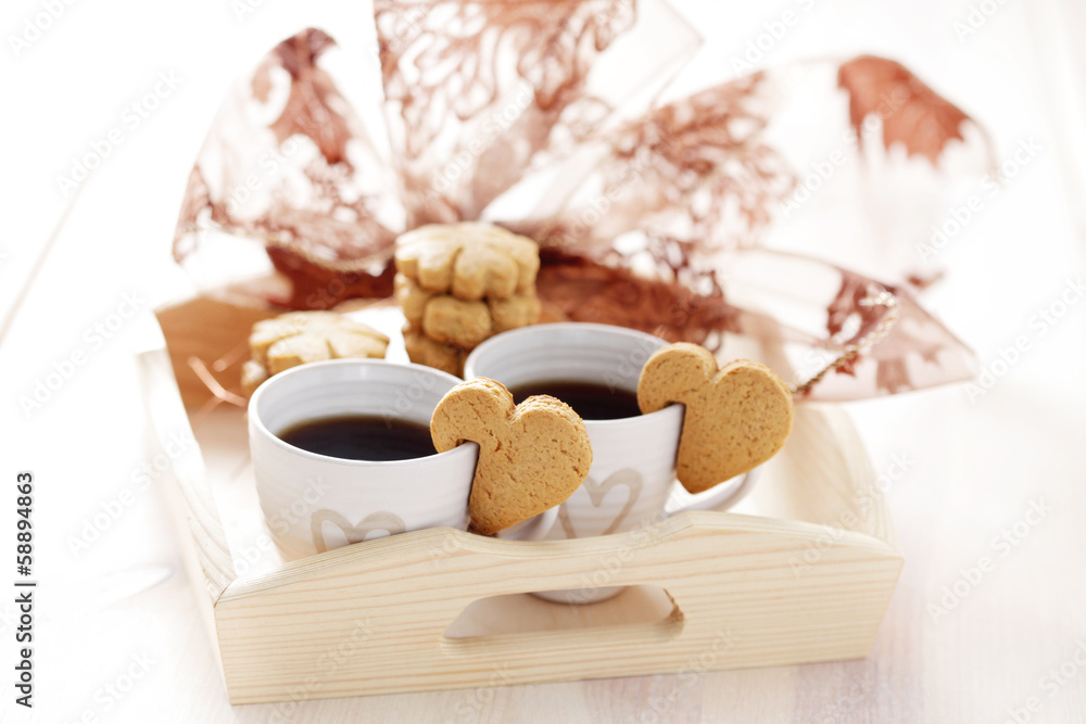 coffee with cookie coffee with cookie