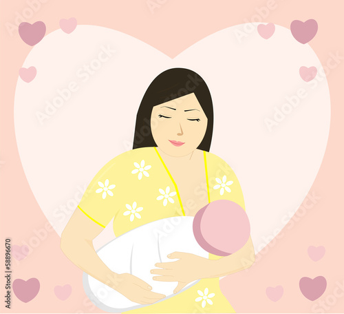 Breast feeding mother