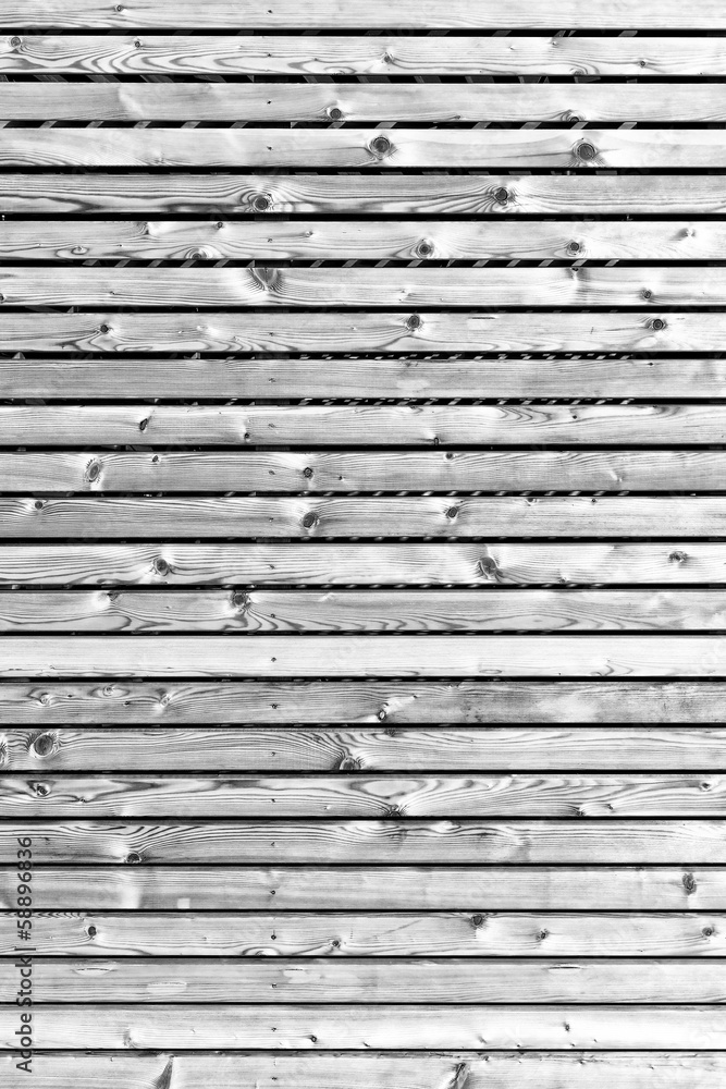 Wooden slats. Black and white. Background. Wooden slats. Black and white. Background.