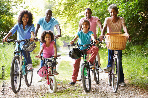 Multi Generation African American Family On Cycle Ride © Monkey Business