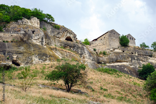 Chufut-Kale, medieval mountain city photo