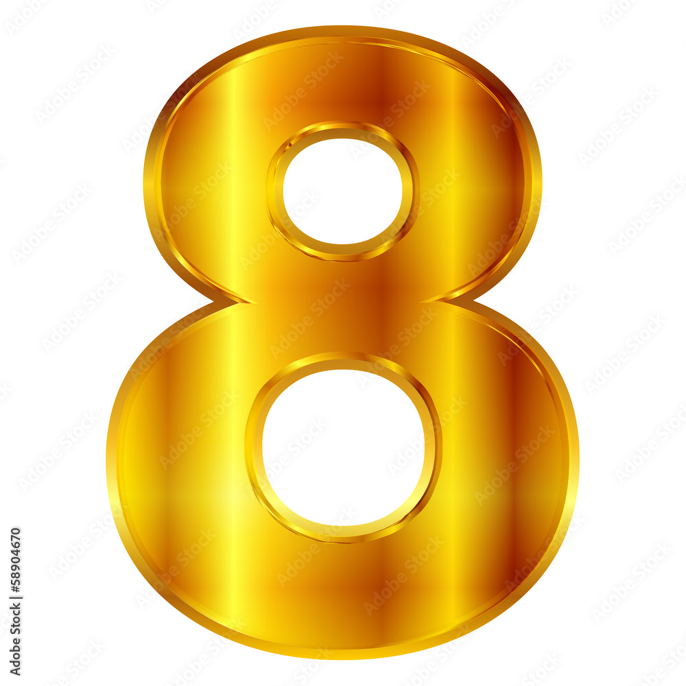 8 数字 ナンバー 8 数字 ナンバー