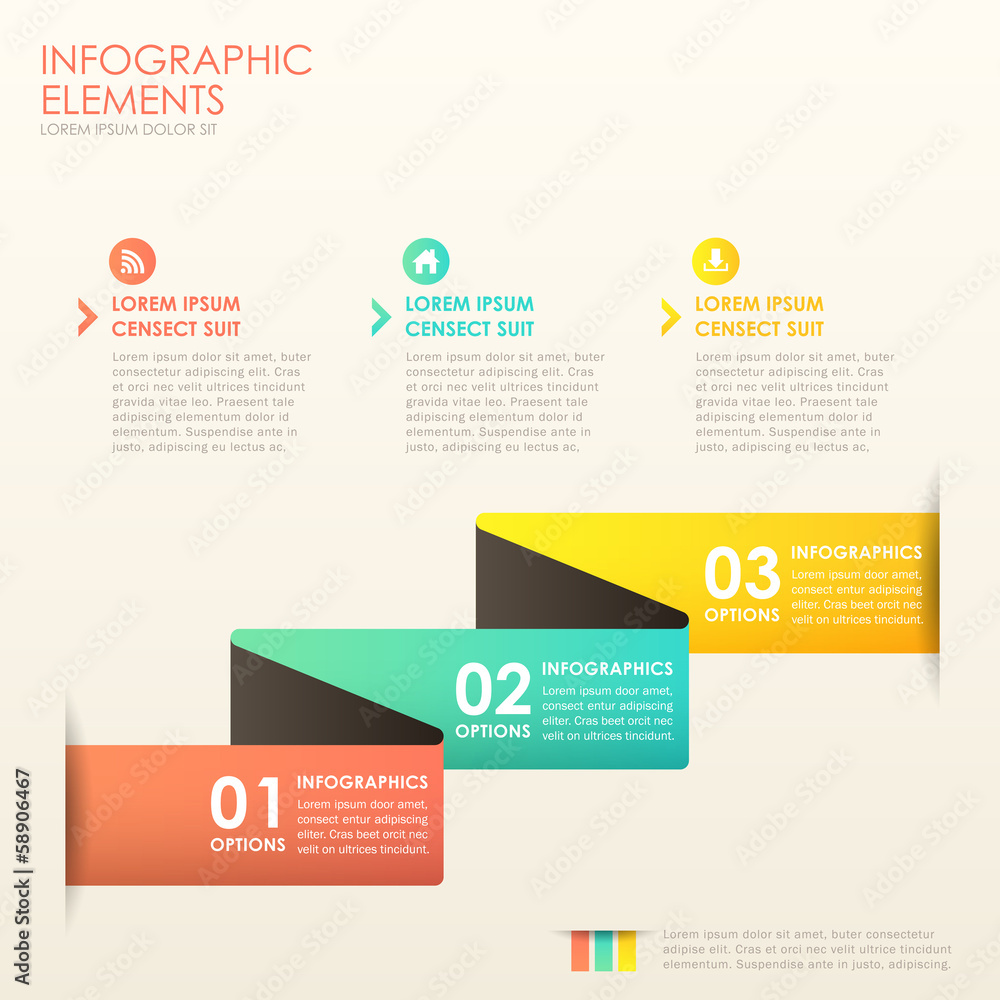 abstract 3d paper infographics abstract 3d paper infographics