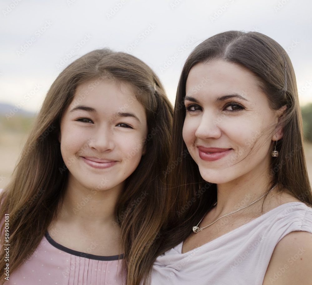 Mom with daughter Mom with daughter