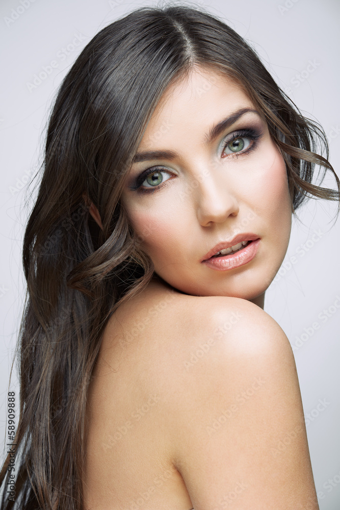 Beautiful young woman portrait Beautiful young woman portrait