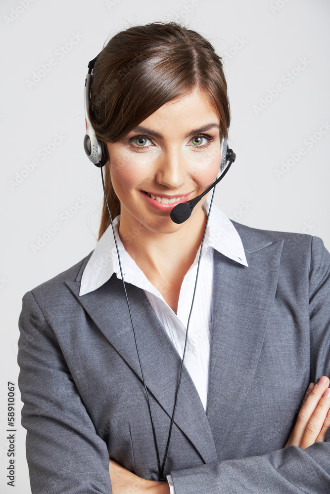 Business woman portrait isolated on white Business woman portrait isolated on white