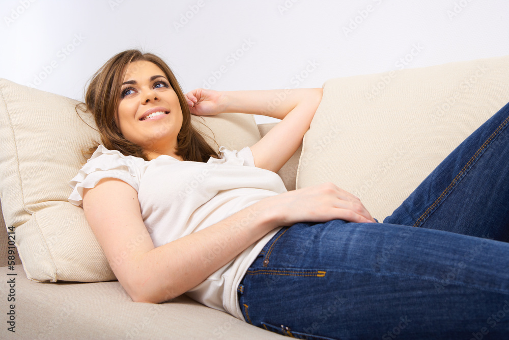 young woman casual style young woman casual style