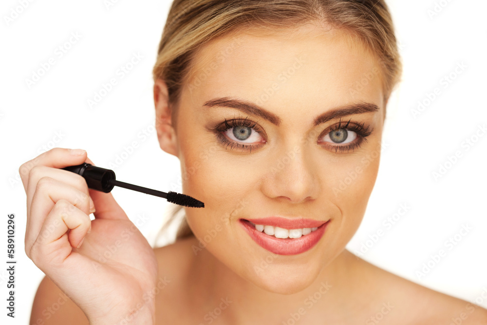 Closeup portrait of young beautiful girl