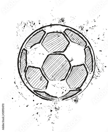 a soccer ball  stylized  vector illustration