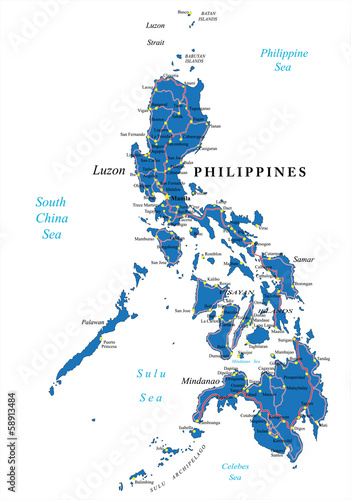 Fotografi Philippines political map