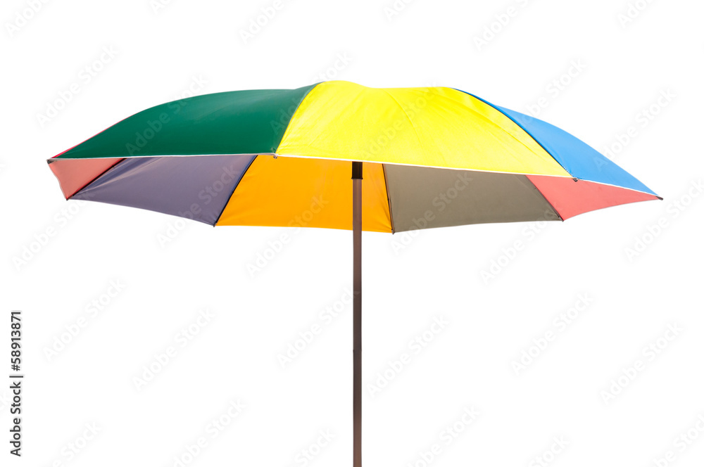 parasol on white background