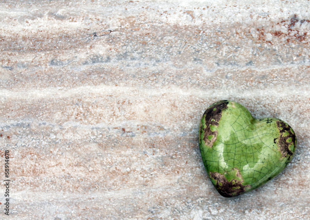 Herz aus Stein auf Steinhintergrund Stock Photo Adobe Stock