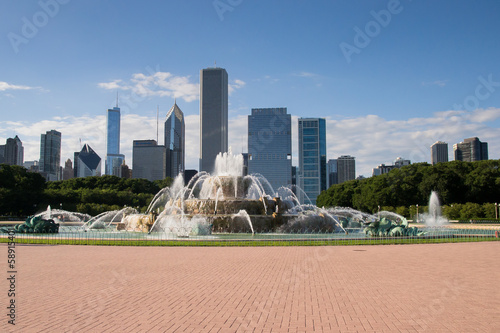 Buckingham fountain in chicago