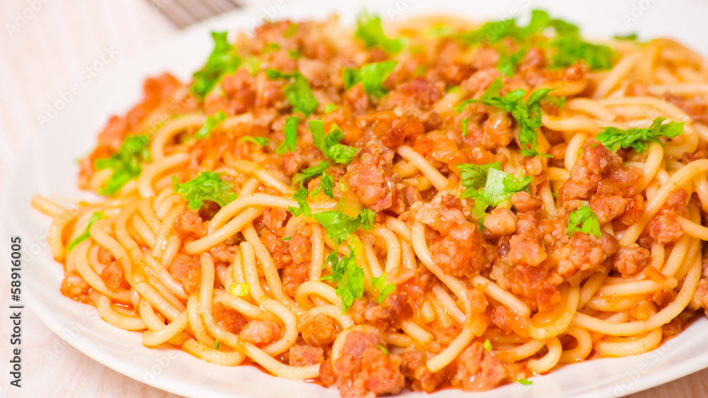 spaghetti bolognese spaghetti bolognese