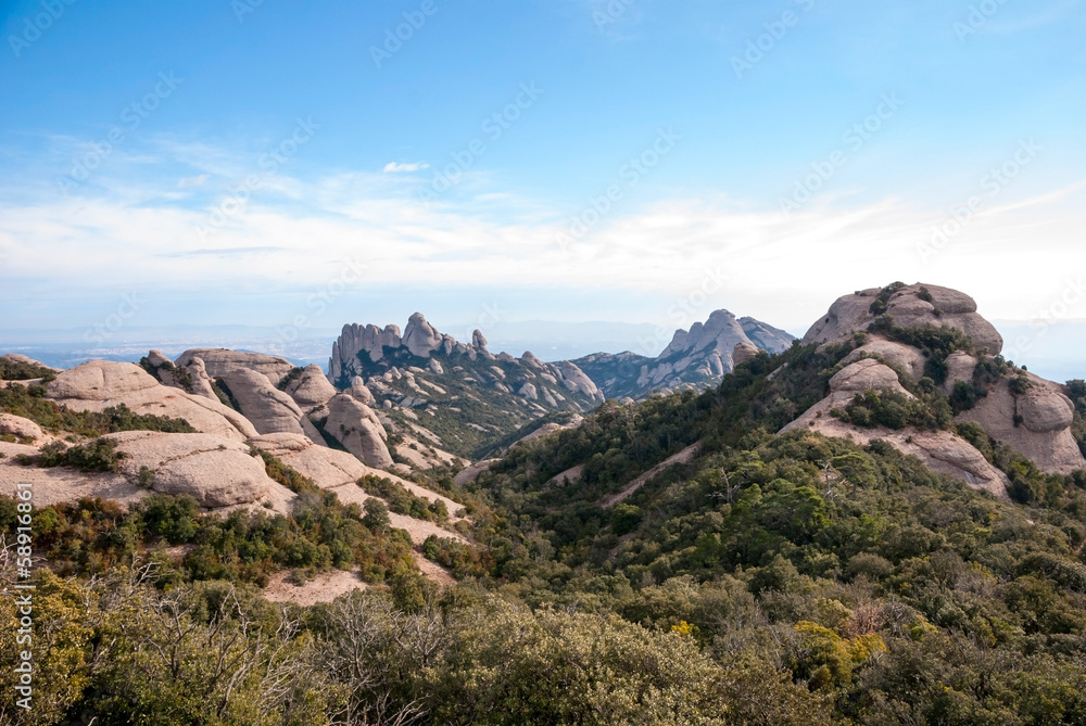 Mountains of Montserrat, near Barcelona Mountains of Montserrat, near Barcelona