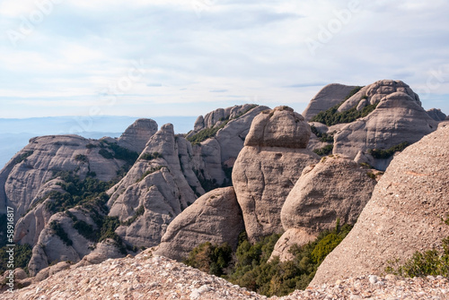 Mountains of Montserrat  near Barcelona