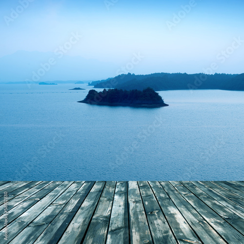 platform beside sea