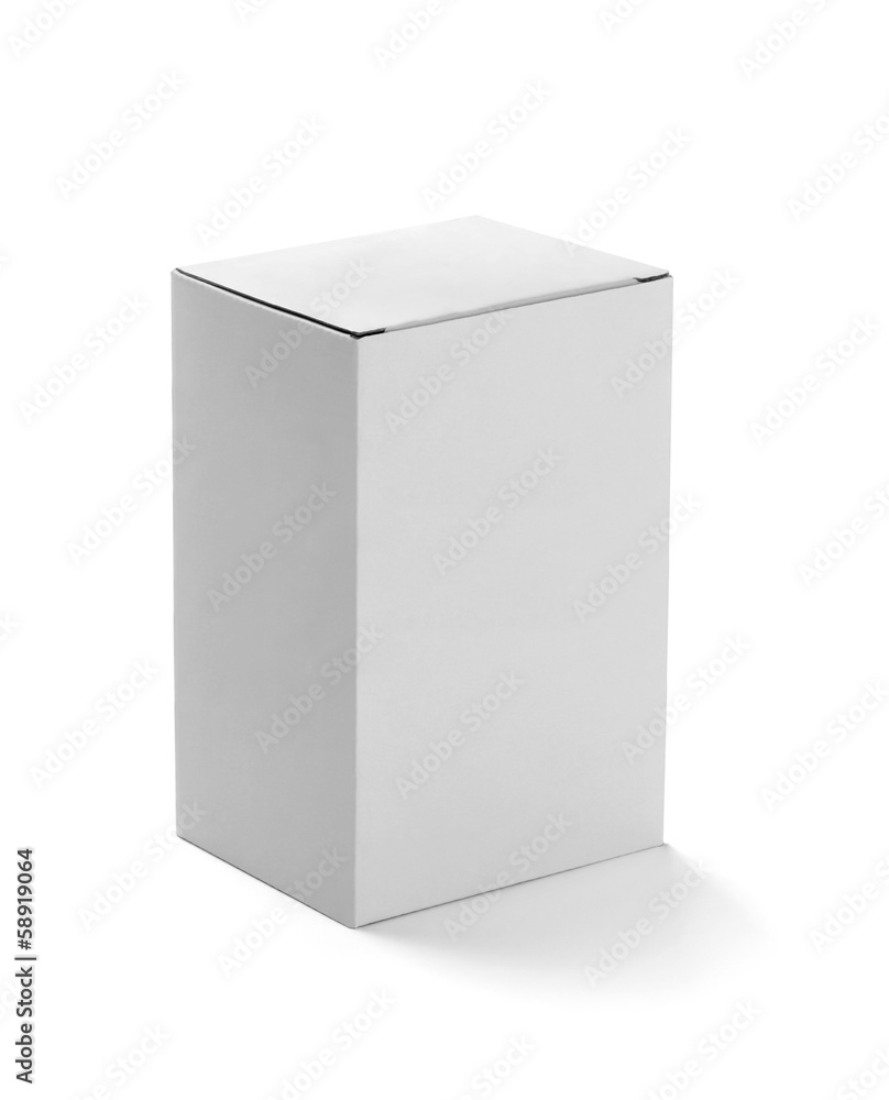 white box container template blank package white box container template blank package