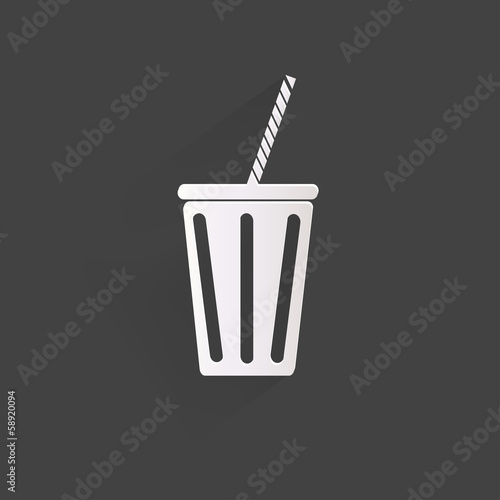 Cold drink web icon