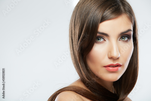 Woman beauty style fashion portrait . isolated