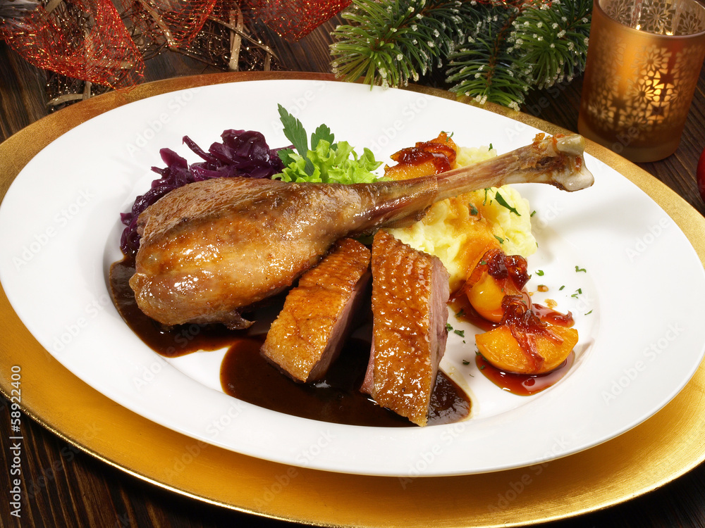 Weihnachtsgans mit Rotkohl Weihnachtsgans mit Rotkohl