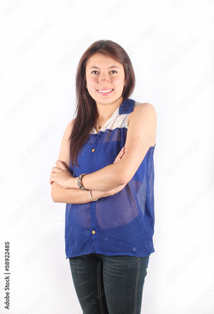 Girl with arms crossed Girl with arms crossed
