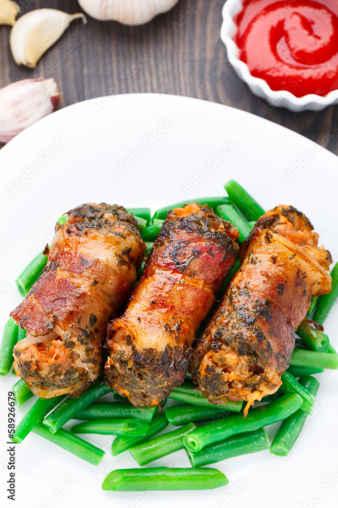 Bacon wrapped cutlet Bacon wrapped cutlet