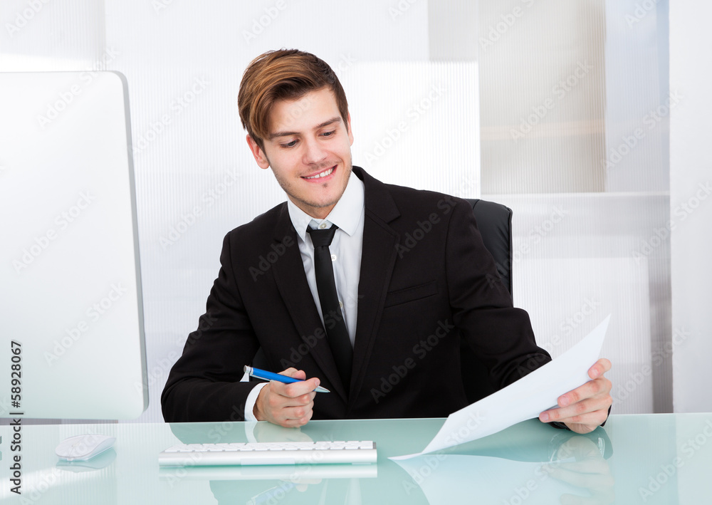 Portrait Of Happy Businessman Portrait Of Happy Businessman