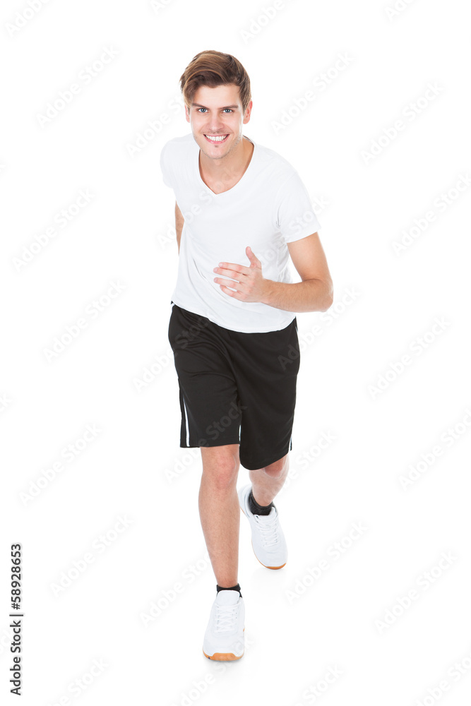 Young Man Running Young Man Running